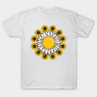 Little Aesthetic Sunflower T-Shirt